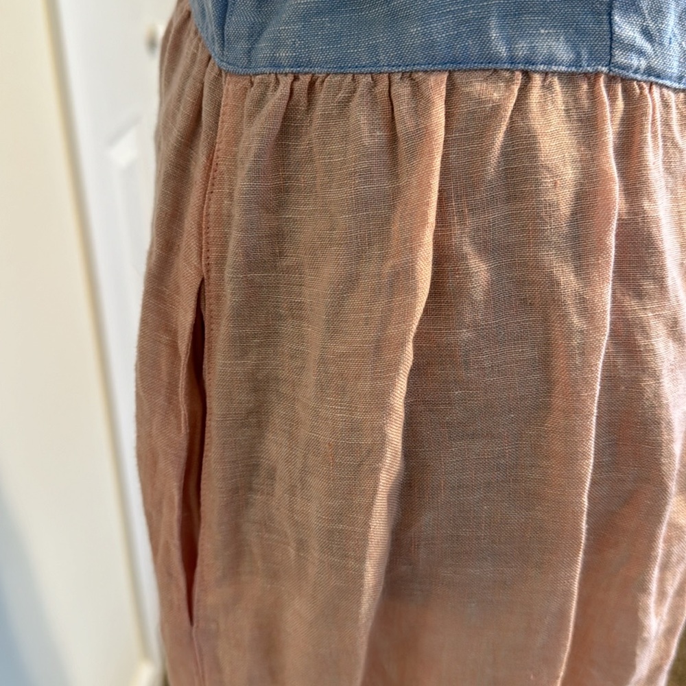 Cynthia Rowley linen colorful dress L - Picture 5 of 6